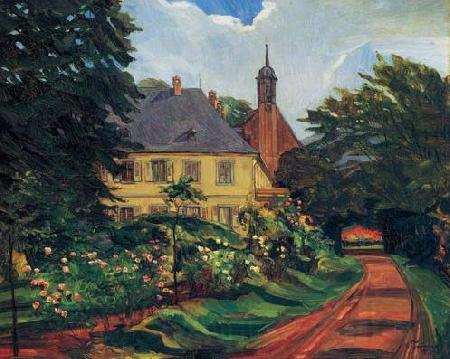 Wilhelm Trubner Einfahrtsweg zum Stift Neuburg Spain oil painting art